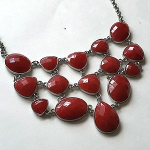 Red drop necklace
